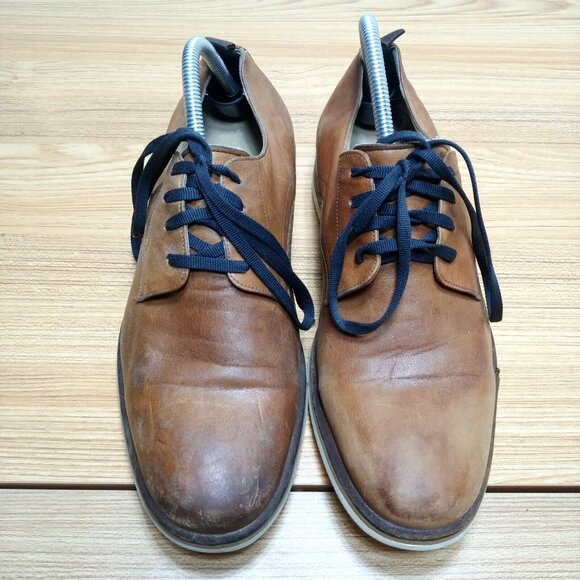 Made in Italy Brown Leather Dress Shoes - Picture 5 of 8